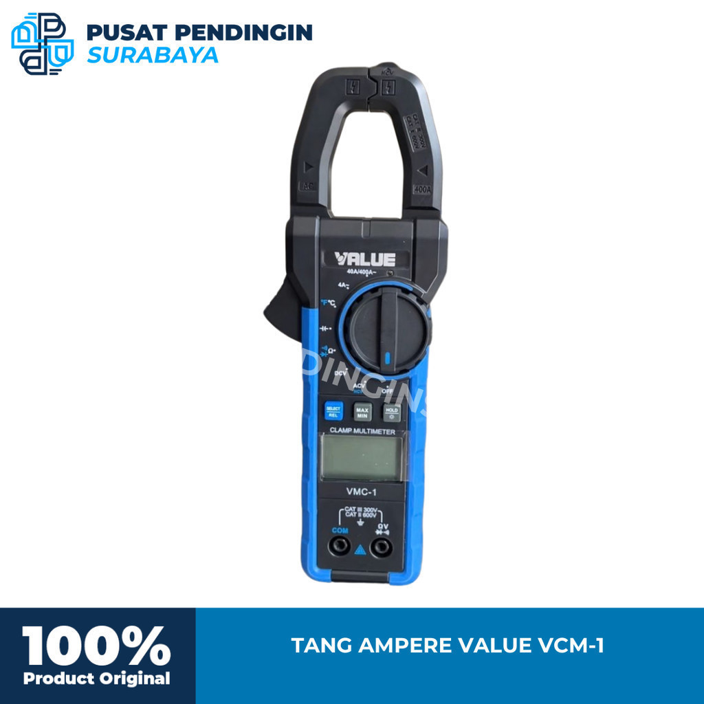 TANG AMPERE VALUE DIGITAL VCM-1 - ALAT UKUR AMPER MERK VALUE TIPE VCM1-TANG PENGUKUR AMPER MERK VALU