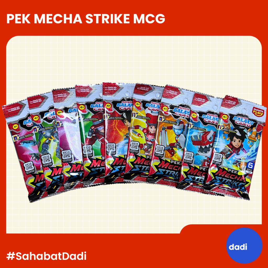 Dadi – Mechamato PEK Mecha Strike – Mainan / Card Game