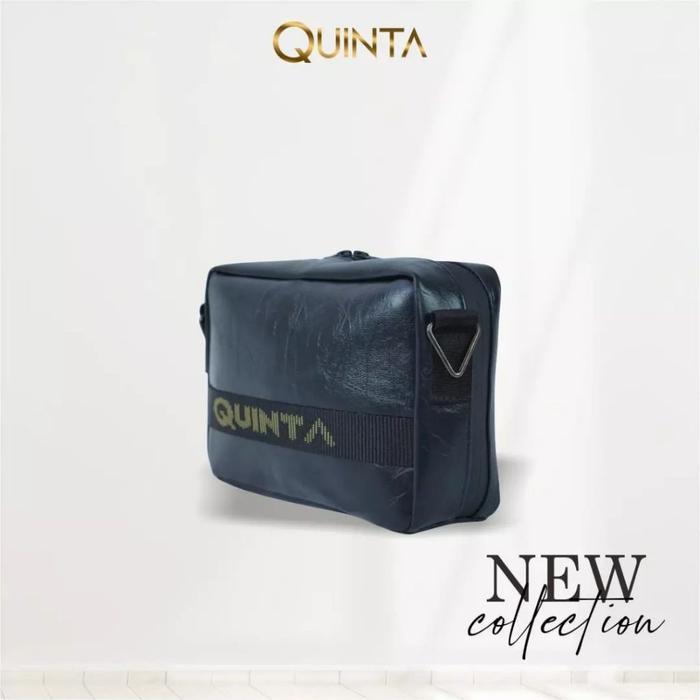 Tas Quinta Isam Anti Air Sling Bag Hand Bag Ukuran 22*14*6 Cm Unisex Pria Wanita - BLACK