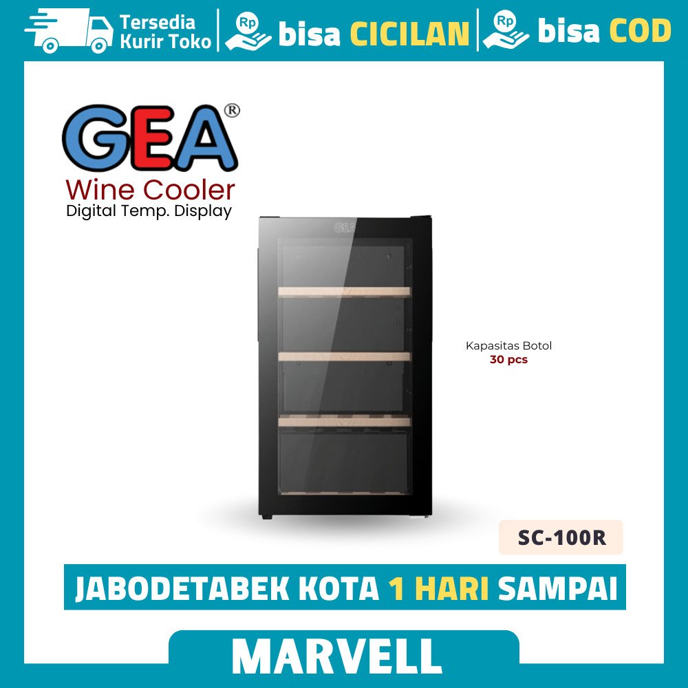 Display Cooler Gea SC-100R Kulkas Showcase Display Pendingin Minuman