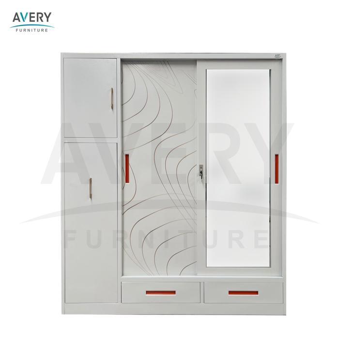 SPECIAL PROMO Avery - HM SLFD 1600 - Lemari Pakaian Besi 3 Pintu - TECHNO CONTOUR