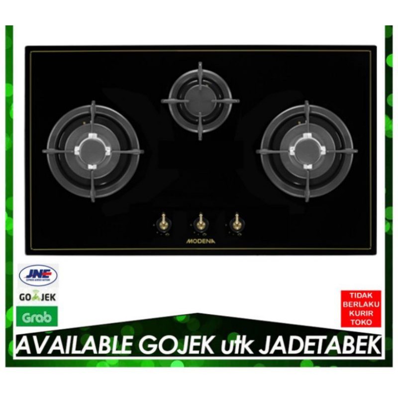 Kompor tanam modena BH 2935 / Ukuran 90cm dengan 3 TUNGKU