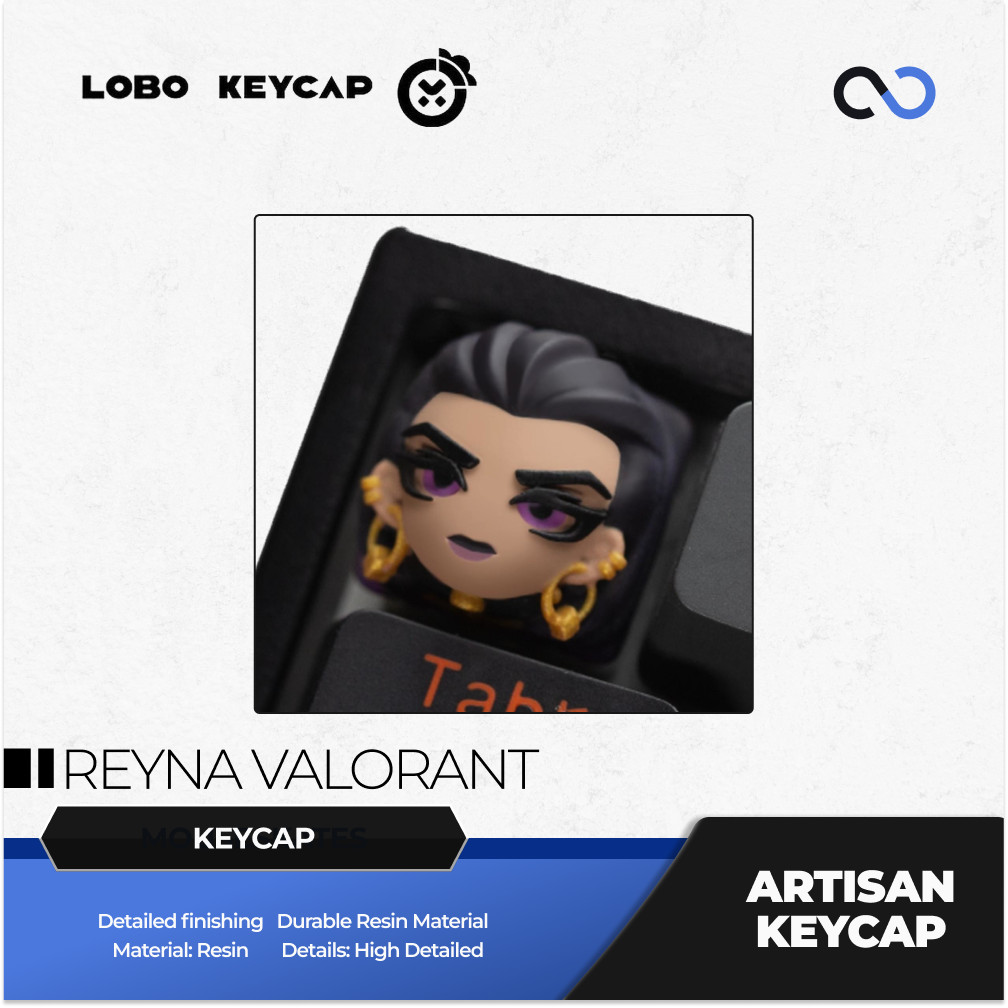 Lobo Reyna Valorant Agent Theme Artisan Keycaps Resin Keycap