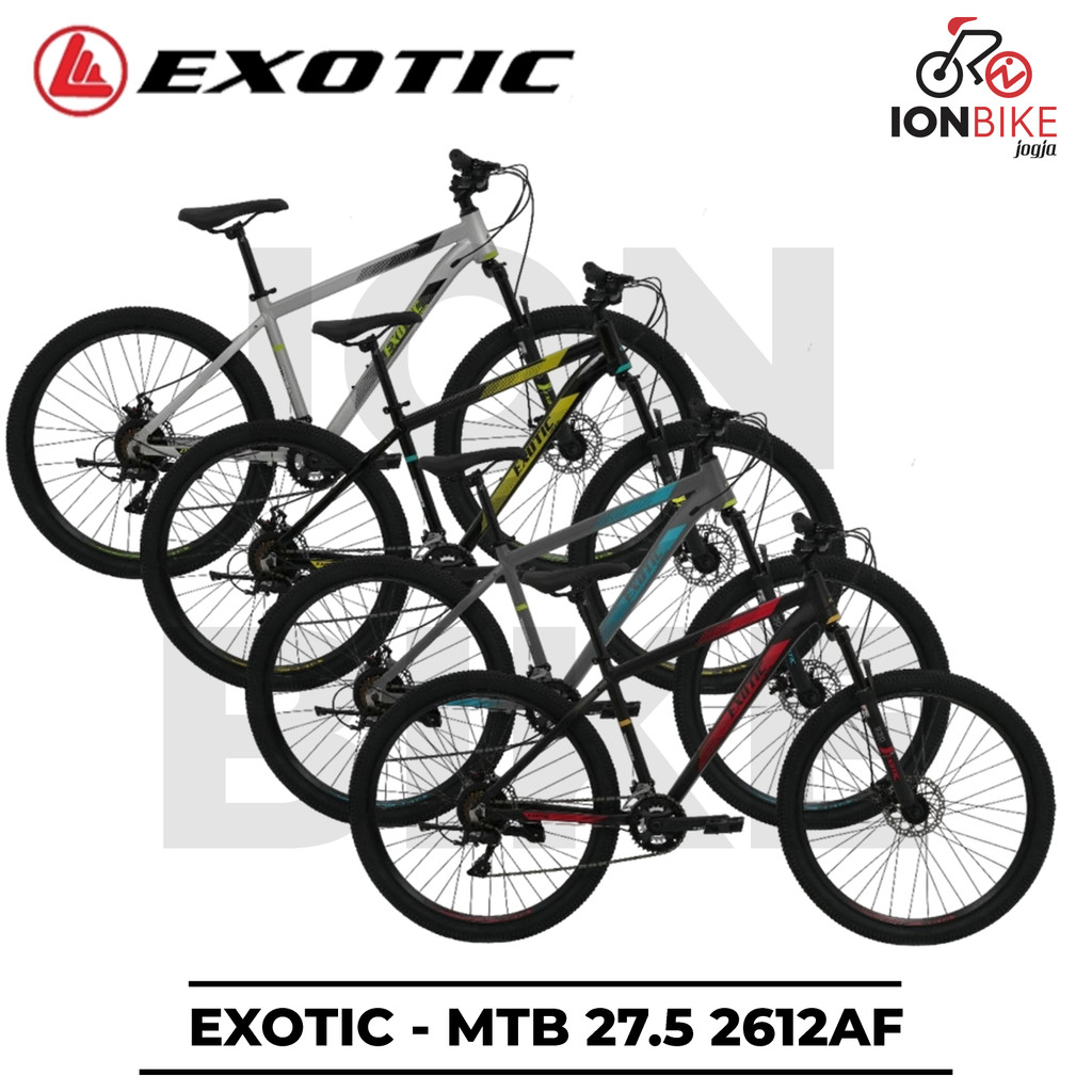 Salin Sepeda MTB 27.5 Exotic 2612 AF 2x8 Speed Discbrake Alloy 2612AF Murah 2 x 8 Speed