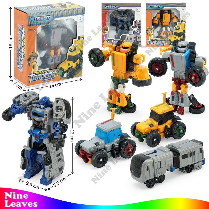 Mainan Robot Deform Tobot Mini Metro / Mini Tractor Mainan Robot Berubah Bentuk