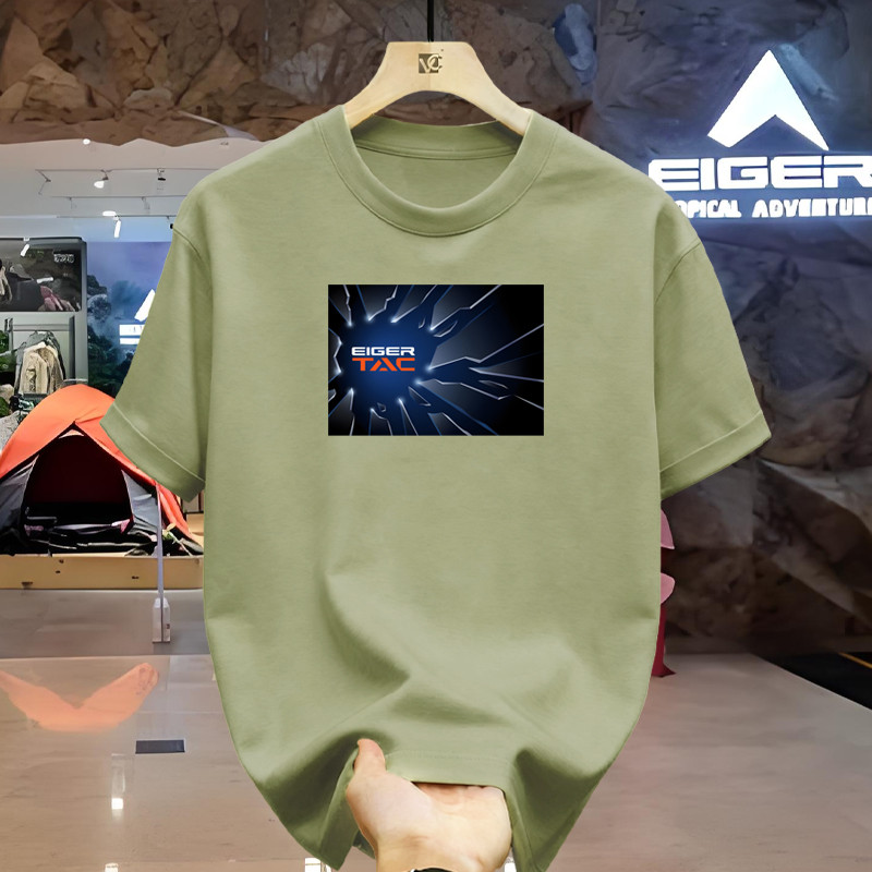 Kaos Eiger Original 100% Pria Model Outdoor Trendy T-shirt Santai