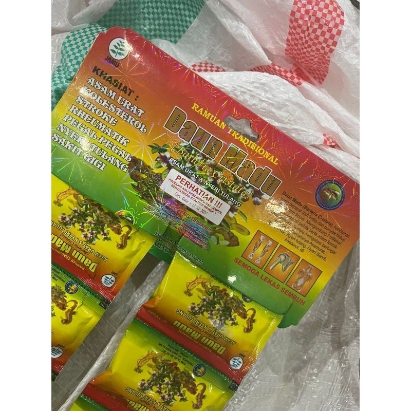 DAUN MADU  (KUNING) KAPSUL ORIGINAL (ASAM URAT)