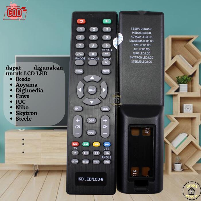 Remote Remote TV IKEDO LED LCD FAWS AOYAMA JUC NIKO SKYTRON STEELE DLL