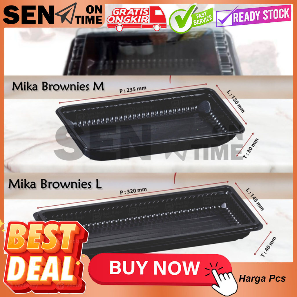 Nampan Mika Plastik Besar Warna Random Anti Jamur Ukuran S M L Tray Plastik Wadah Sushi Kotak Mika N