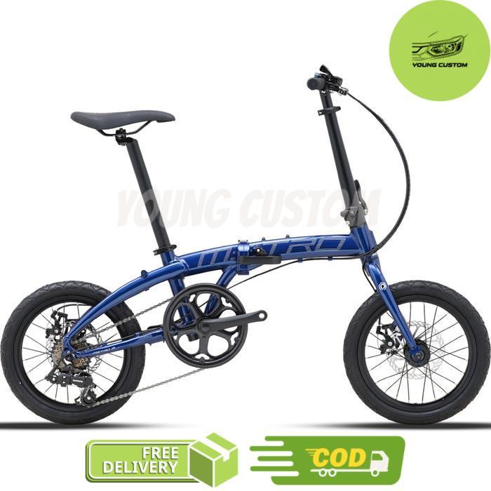 Polygon Metro 2 Sepeda Lipat 7 Speed [16 Inch] Folding Bike - Blue