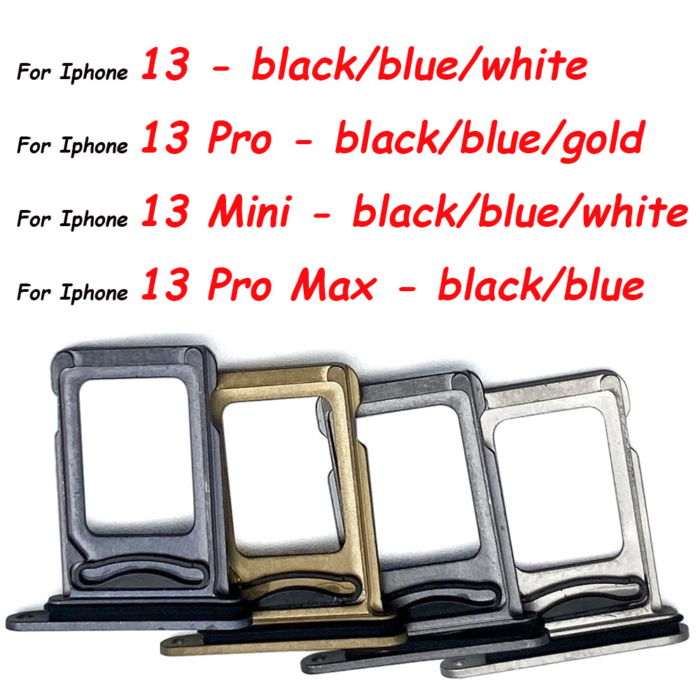 Sim Card Tray For Iphone 13 Pro / 13 ProMAX / 13 Mini / 13 Dual Micro SIM Card Slot Tray Holder SD C