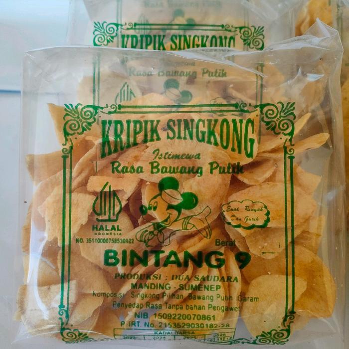 PROMO  Keripik Singkong Khas Madura isi 20bks (1 ball) - Keripik Singkong Cap Bintang 9 - Keripik Si