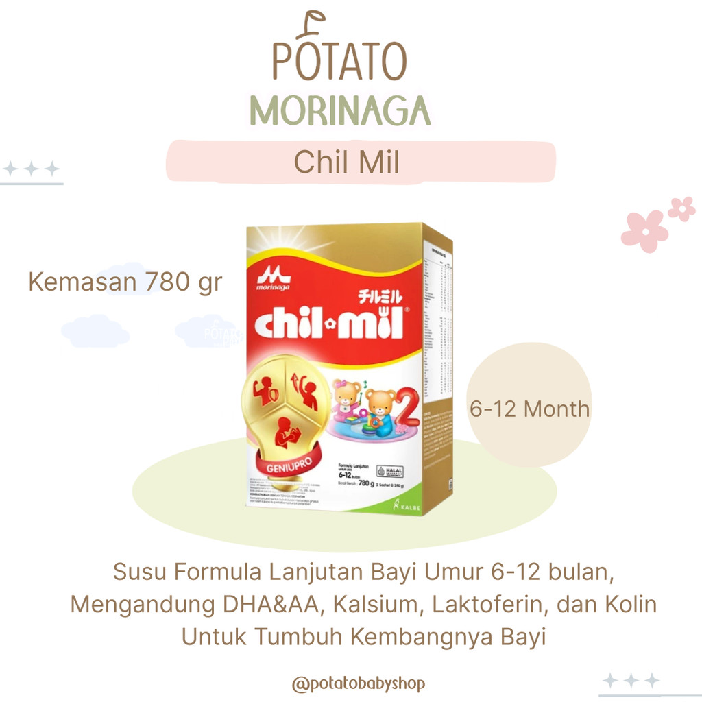 Morinaga Chil Mil 780gr Susu Bayi 6-12 Bulan