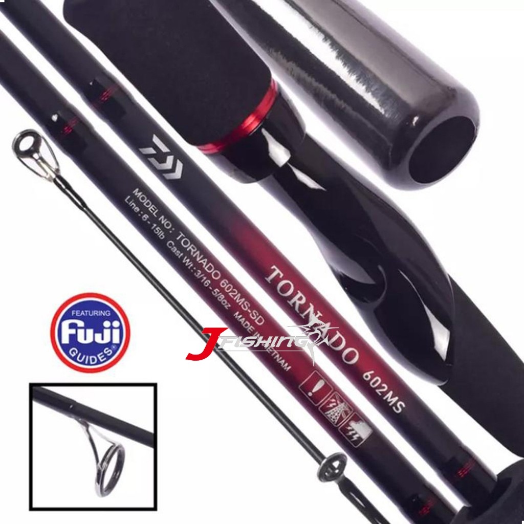Joran Spinning DAIWA Tornado 19 | 602MS 702MS 662MS 602LS | 2 Section | Resmi | JF Tower