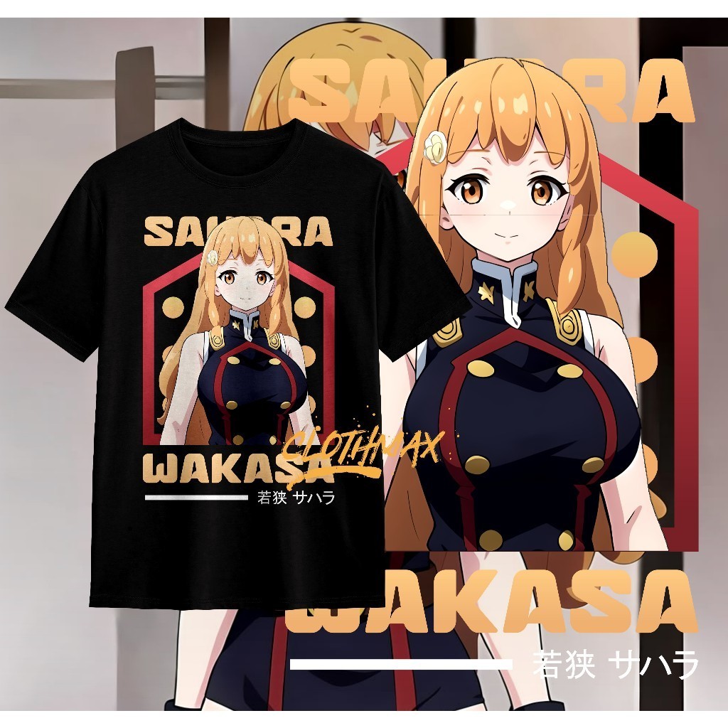 Kaos Tshirt Anime Sahara Wakasa Mato Seihei No Slave  | Kyouka Uzen | Izumo Tenka
