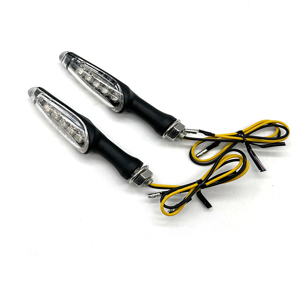 Motorcycle mofication accessories Metal piranha turn signal LED lighting 12V turn lights