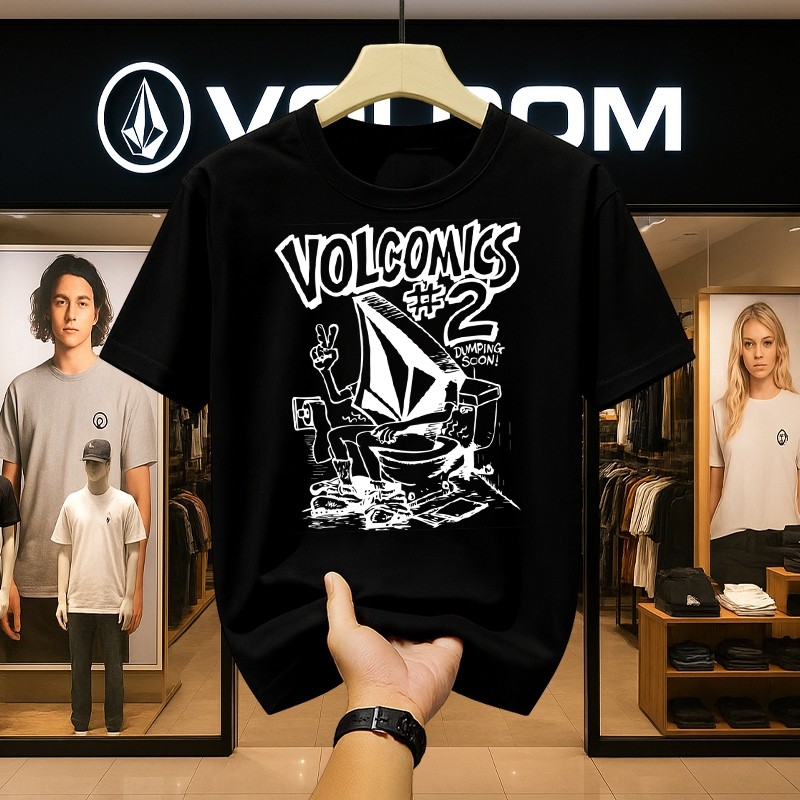 VOLCOM Kaos Original Pria & Wanita Oversize Streetwear Terbaru 2025 – Desain Keren, Bahan Premium Ad