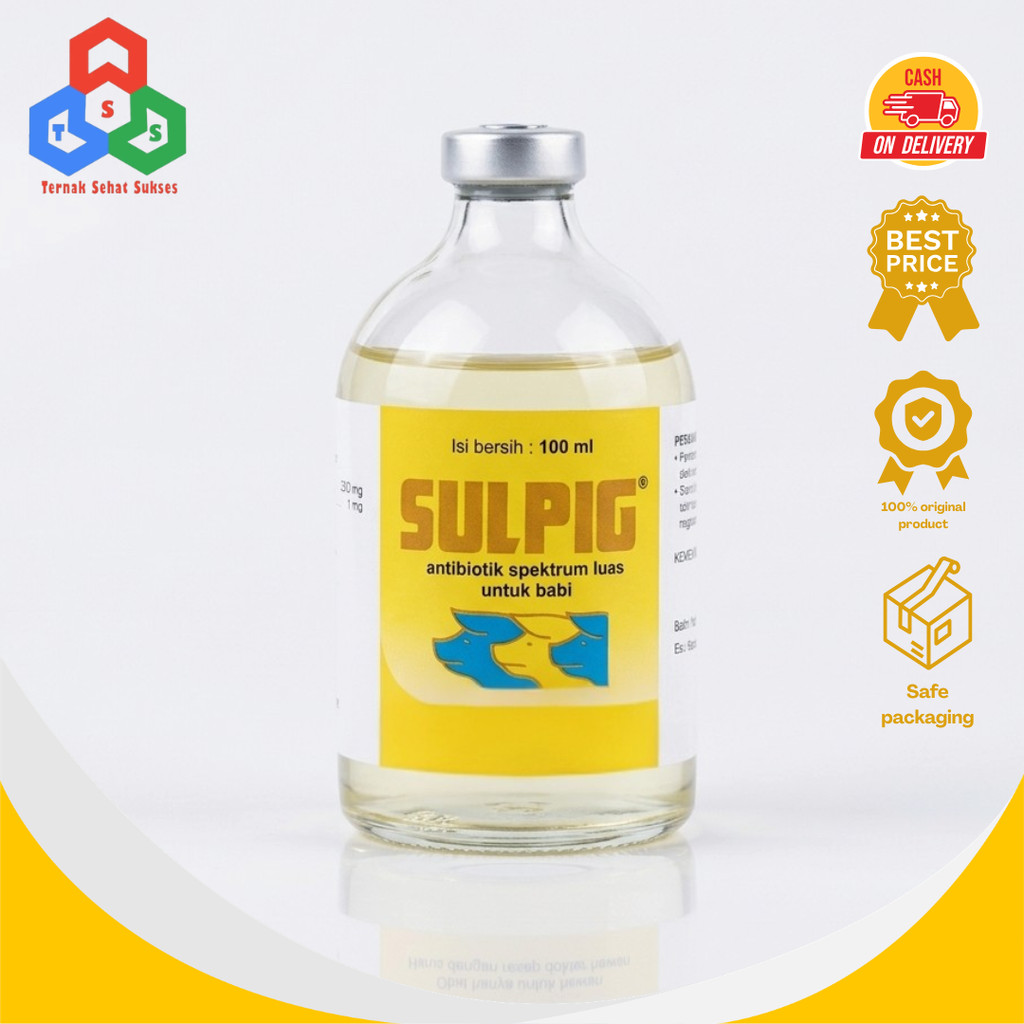 SULPIG 100ML - Obat Hewan Antibiotik Spektrum Luas Babi Medion TSS2