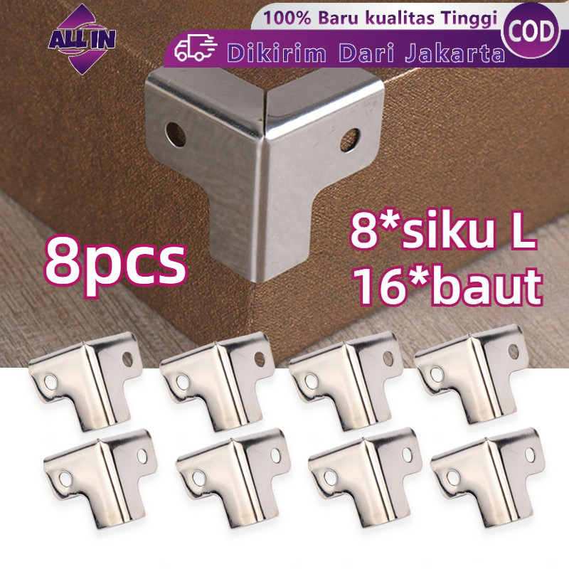 8PCS Box Siku L Hardcase/Siku L/Siku Corner Hardcase L/Siku Box Pojok/Lubang Hardcase /Siku Pojok Co