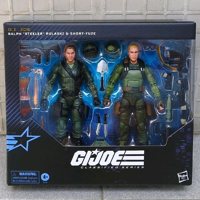 HASBRO 181 GI-JOE CLASSIFIED SERIES RALPH STEELER PULASKI & SHORT FUZE