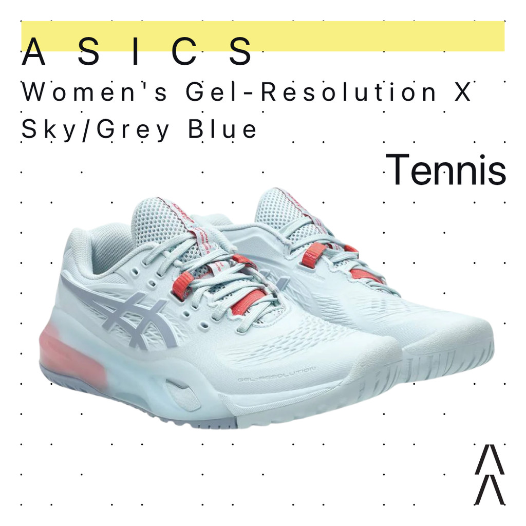 Asics Women's Gel-Resolution X Sky/Grey Blue - Sepatu Tennis/Tennis Shoes