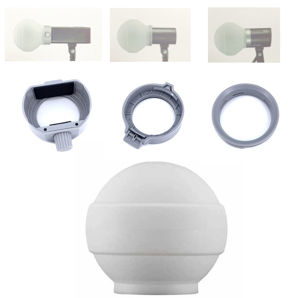 Kit Silikon Bounce Dome Generic ML-CD15 dengan 3 Adapter untuk Godox V860III TT685II Pengganti ML-CD