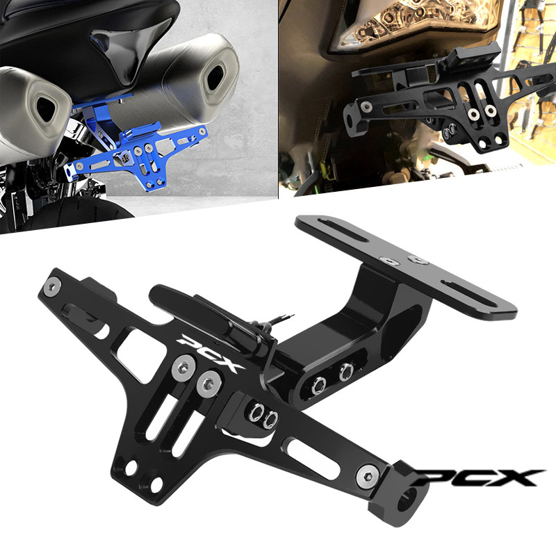 For HONDA PCX125 PCX150 PCX 125 150 pcx 125 150 Motorcycle Adjustable Rear Tail Tidy License Plate H