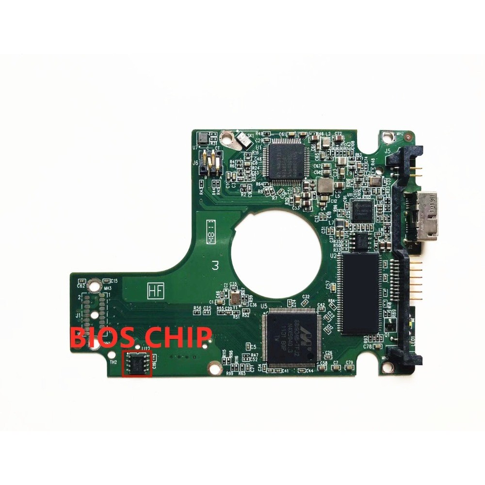 WD5000BMVW , WD10JMVW HDD PCB  Logic Board  2060771801002 REV A , 2060771801002 REV P1 , 2060 771801