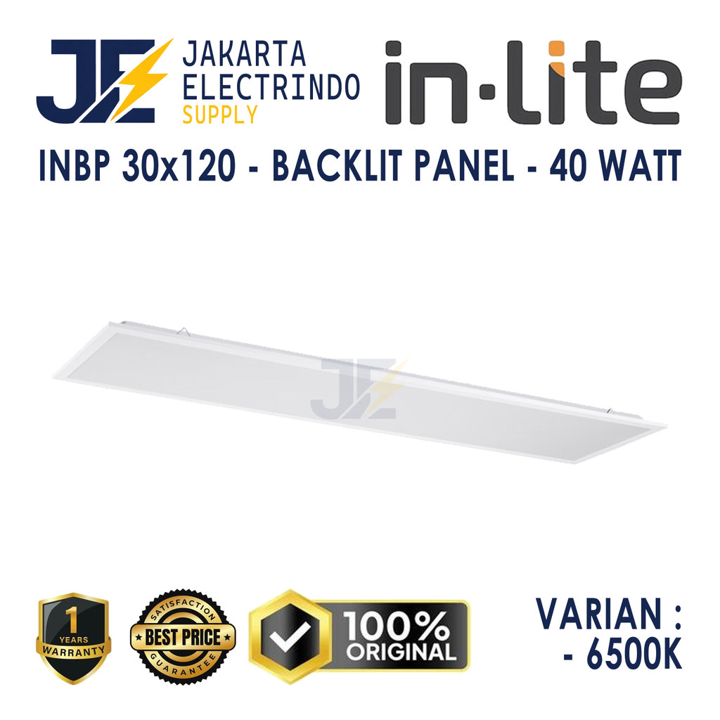Inlite INBP-30120 LED Lampu Downlight 30X120 Backlit Slim Panel 40W Kuning / Putih - In-Lite 40 W 40