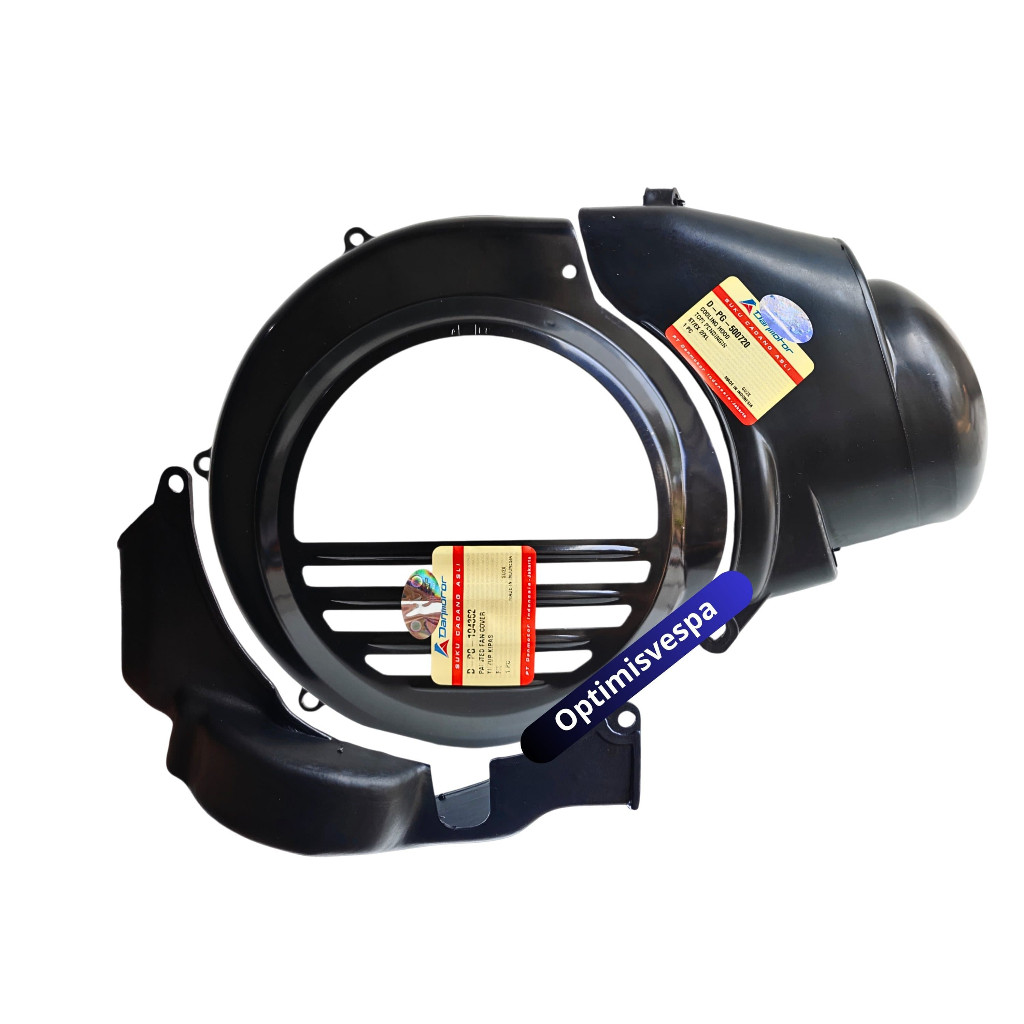 PAKET Cover Blok Tutup Kipas Bawah Mesin Magnet Danmotor Vespa Super Sprint Px Ps Exclusive Excel