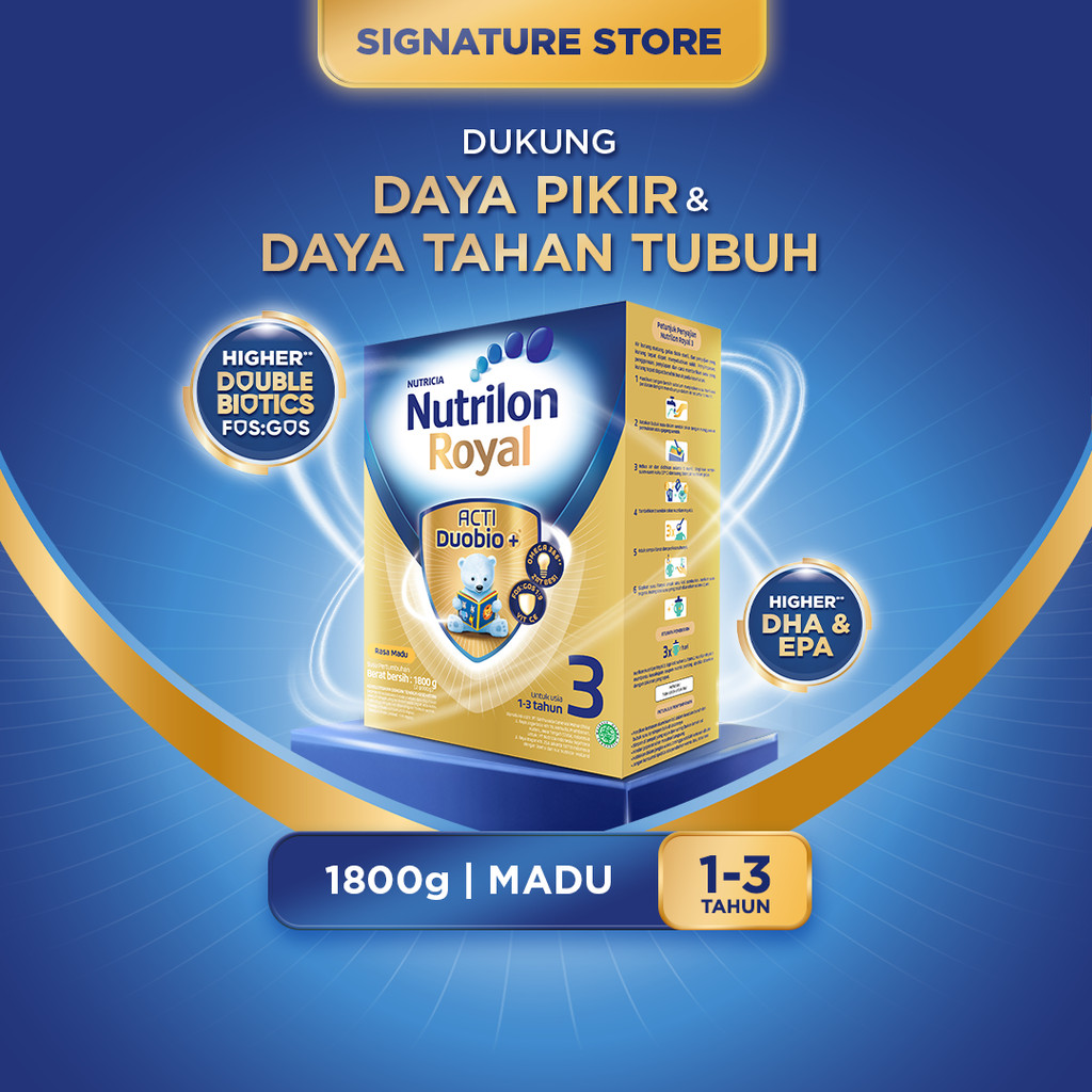 Nutrilon Royal 3 Madu 1800 gr, Susu Formula Anak untuk Usia 1-3 Tahun