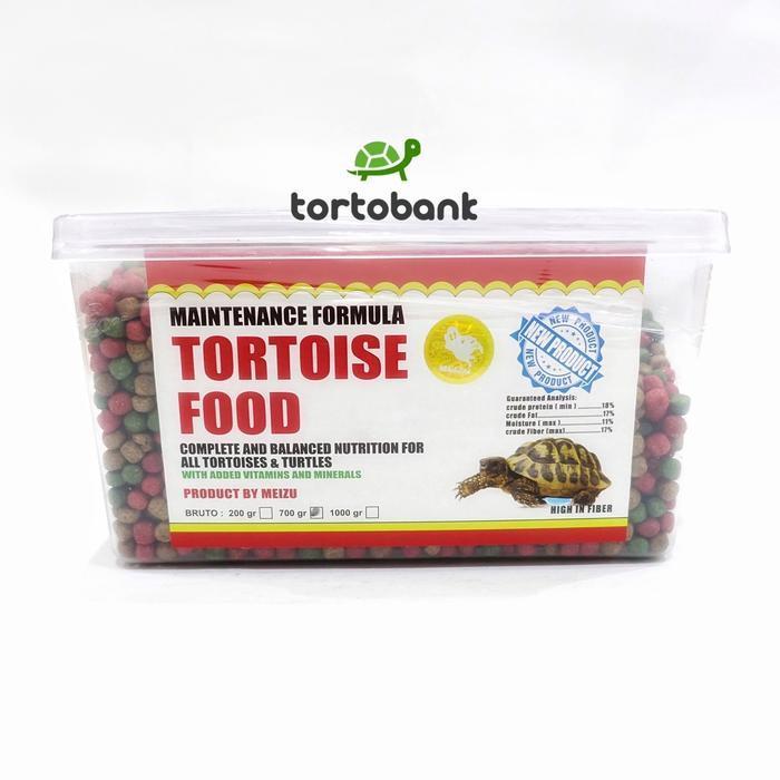 MEIZU TORTOISE FOOD 700GR - PELET KURA SULCATA PARDALIS ALDABRA INDIAN STAR BURMESE STAR REDFOOT CHE