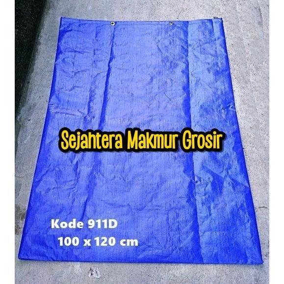 Kantong Tas Barang Terpal Besar / Tas Karung Laundry Terpal Jumbo - Kantong Terpal, Biru