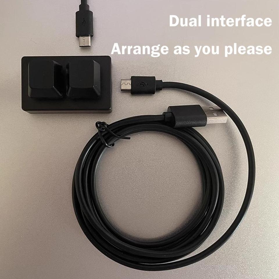 OSU Custom Mini Keypad 2 Key Keyboard Programming Macro Keyboard Copy Paste Cut HID Mechanical Keybo