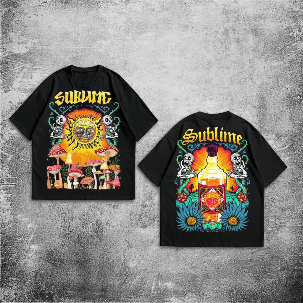 ORI P&B Oversize Sublime T-Shirt - Vintage Sublime Oversized Black 20s T-Shirt