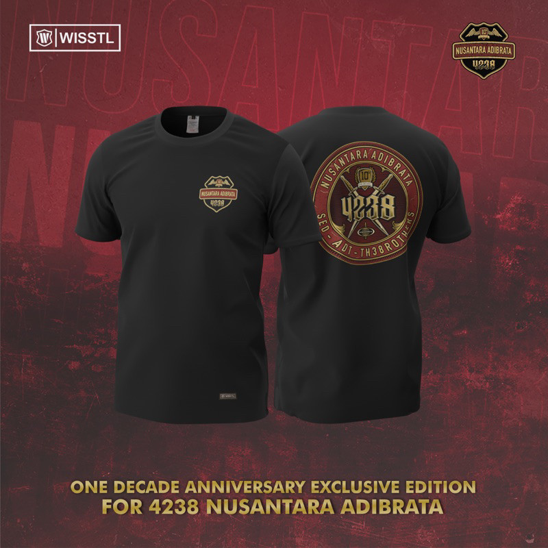 COD  T-SHIRT : 4238 NUSANTARA ADIBRATA ONE DECADE T-shirt