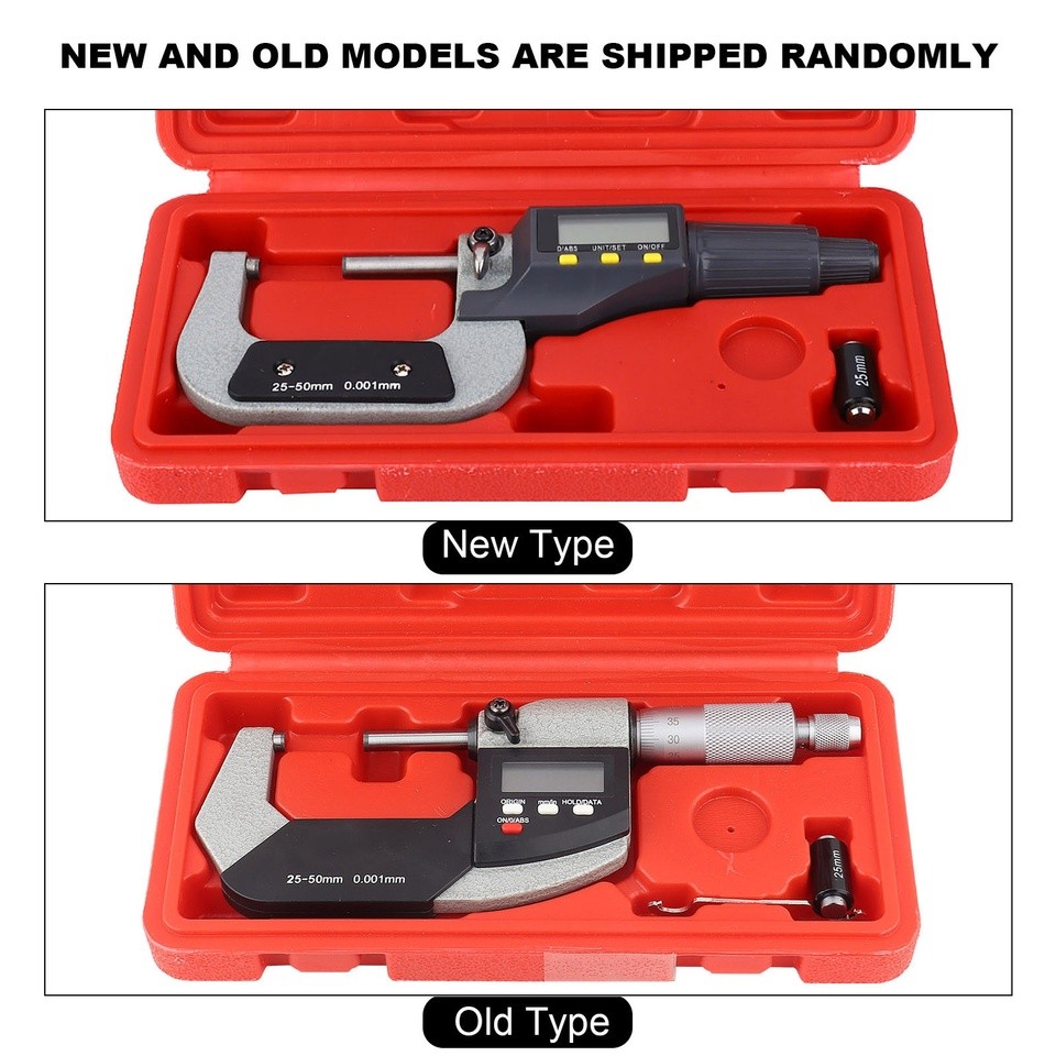 0.001mm Digital Electronic Micrometer Outside Micrometer Caliper Gauge Micrometer Caliper Digital Mi