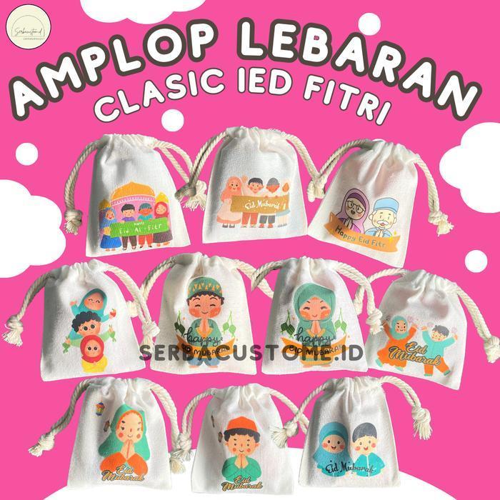 Promo (ISI 10 PCS) POUCH SERUT / AMPLOP LEBARAN / AMPLOP UANG ANTI MUBAZIR / KANTONG UANG / HAMPERS 