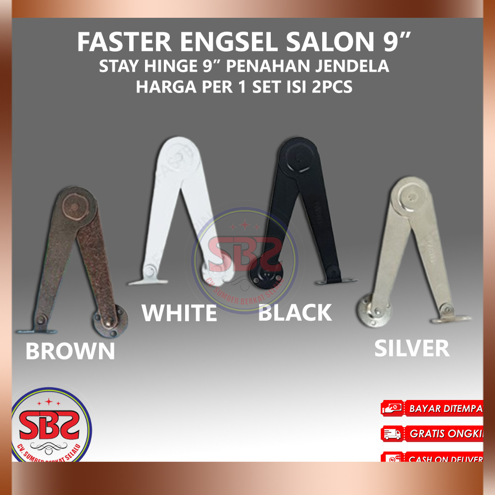 FASTER Engsel Salon Penahan Jendela 9” / Sikutan Jendela / Lipat penahan jendela