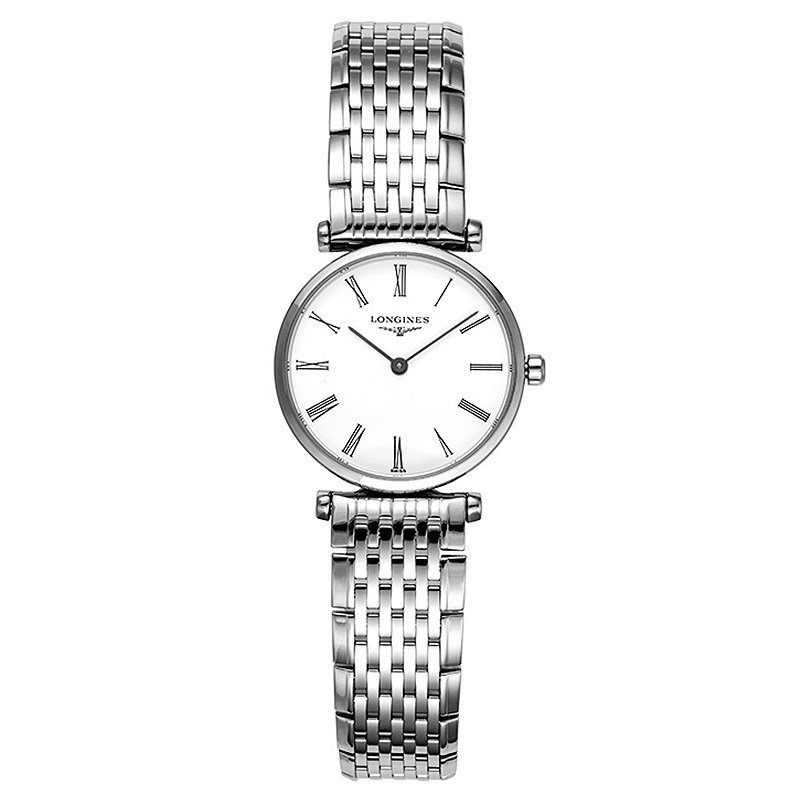 Jam tangan wanita Longines L4.209.4.11.6 putih Dial kecil Jam tangan kuarsa elegan Hadiah