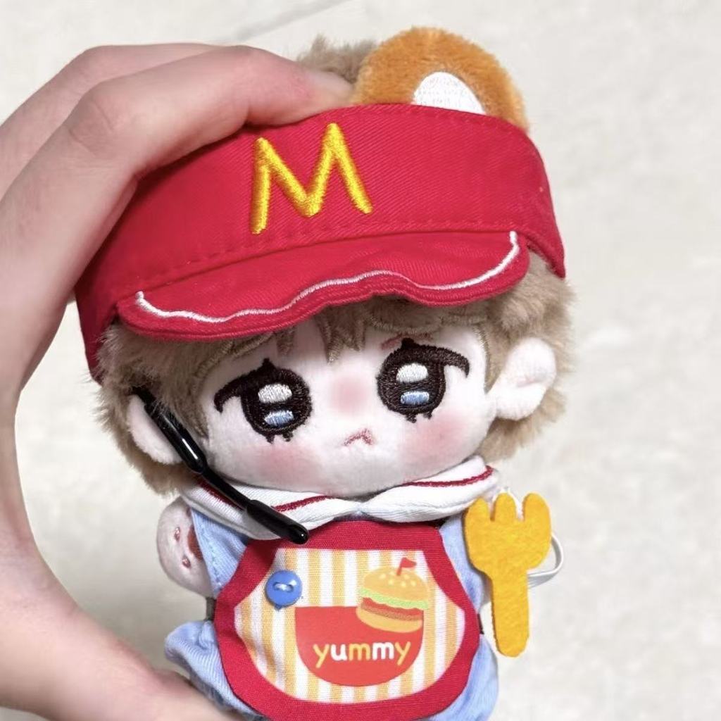 Stuffed 10cm Anime Bangtan Boys Kim Taehyung Bear Small Bean Cartoon Plush Doll Toy COS Dress-up Chi