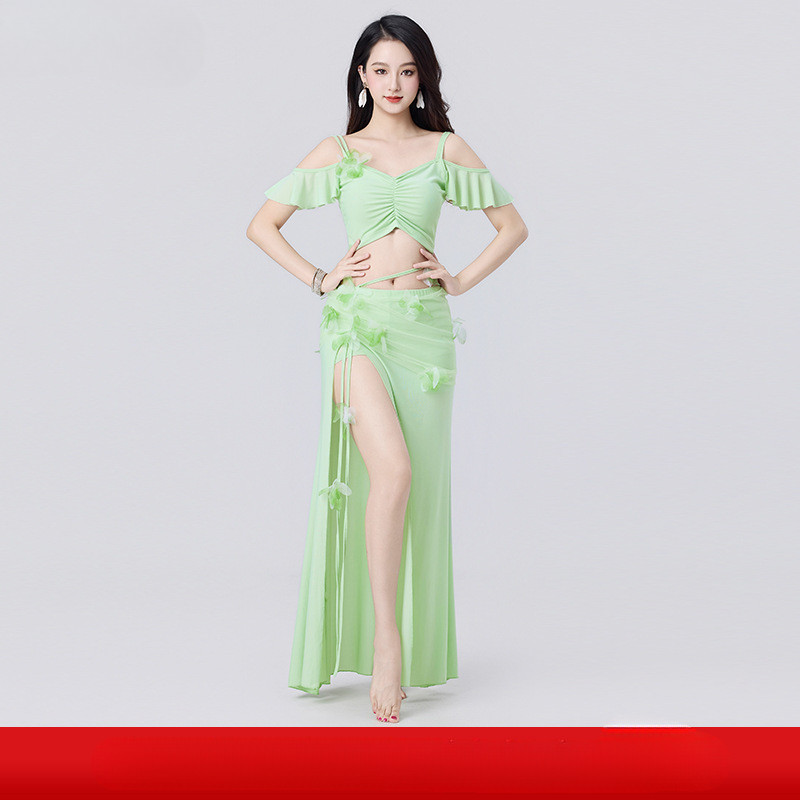 2025New Fairy Mesh Belly Dance Costume Sexy Oriental Dance Performance Set Practice Outfit Performan