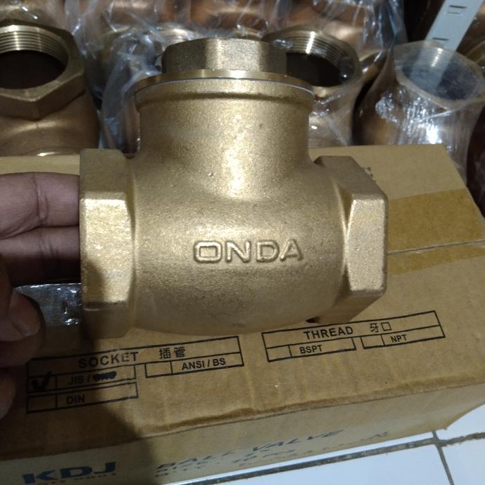 check Valve Onda 2inch Kuningan/klep tabok Onda 2" kuningan