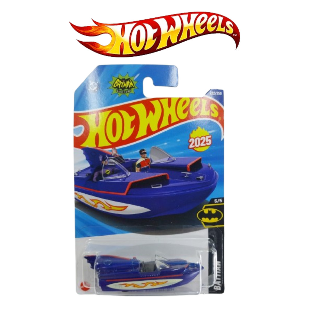 Hot Wheels 1966 Bat Boat Bateu Batman Batmobile Biru Balap