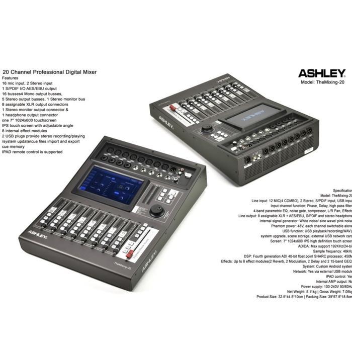 Mixer Digital Ashley The Mixing 20 Original 20 Channel digital Mixer ASHLEY THEMIXING 20