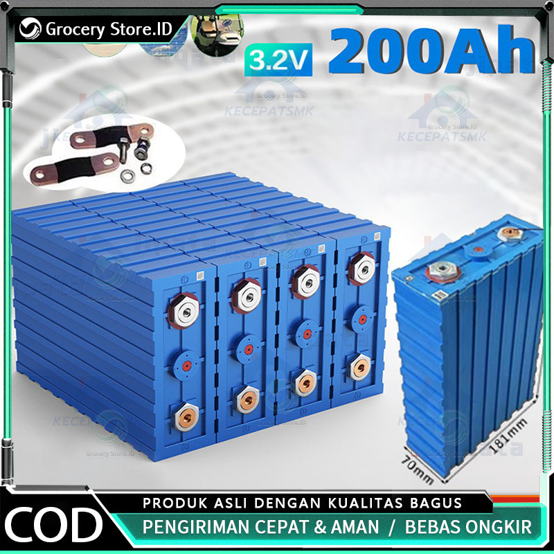 200Ah CATL/BYD Baru Lifepo4 Baterai 3.2V 200Ah lifepo4 Baterai cell Lithium iron phosphate deep cycl