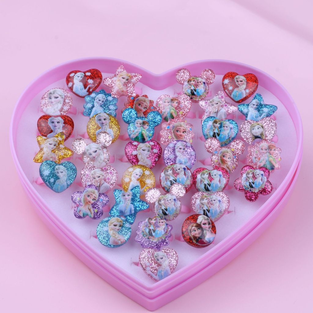 Cincin Anak Cincin Kecil Gadis Cinta Perhiasan Kotak Hadiah