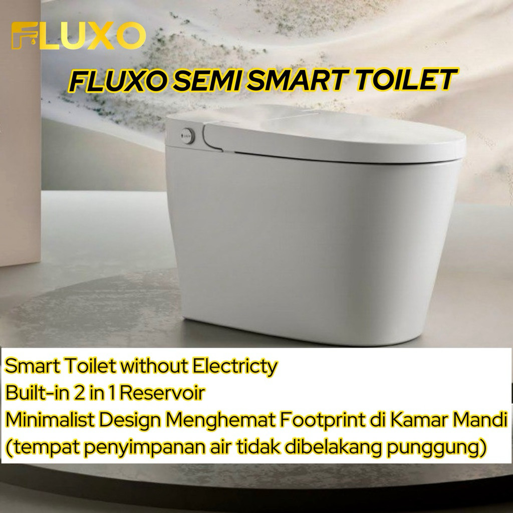 FLUXO Kloset Duduk Smart Ecowasher Smart Toilet Closet Duduk
