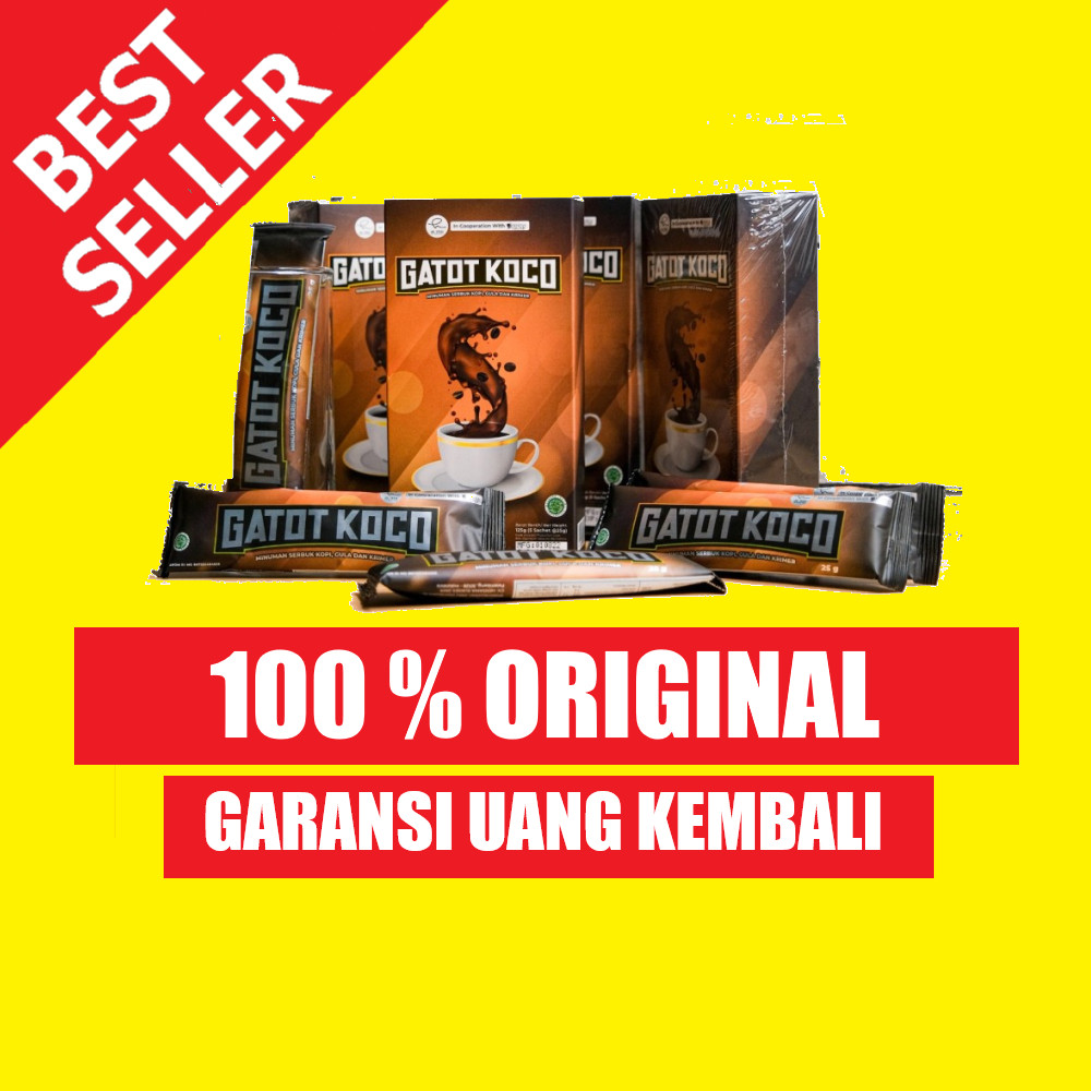 Kopi Gatot Koco 1 Box isi 5 Sachet | Gatot Kaca Kopi GatotKoco Original BPOM
