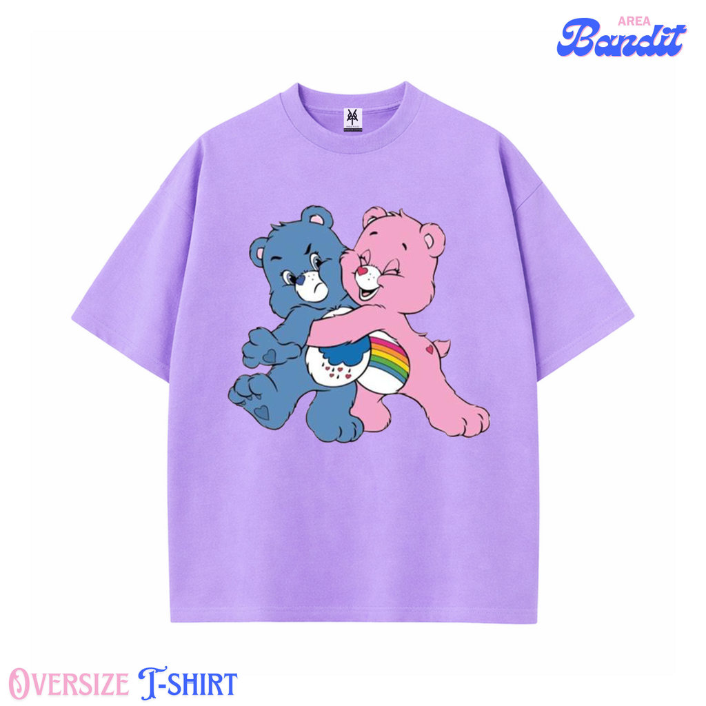 Bandit Area "care bears" Oversized T-shirt lilac